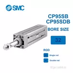 CP95SDB32-300C Xi lanh SMC