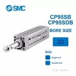 CP95SDB32-175C Xi lanh SMC