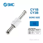 CY3B10-400 Xi lanh SMC