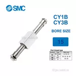 CY3B15-950 Xi lanh SMC