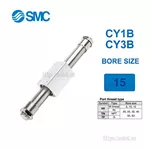 CY3B15-800 Xi lanh SMC