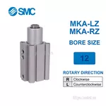 MKA12-20RZ Xi lanh SMC