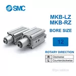 MKB12-10RZ Xi lanh SMC