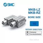 MKB16-30RZ Xi lanh SMC