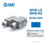 MKB32-20RZ Xi lanh SMC