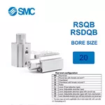 RSDQB16-15D Xi lanh SMC