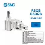 RSDQB40-25DL-D Xi lanh SMC