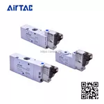 Airtac 6TV0520M5F050G van điện từ 0500 Series van đơn kiểu ren 3/8 inch-G thường đóng điện áp DC12V cáp dài 2.0 m