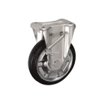 Bánh xe cố định có phanh Ukai CRKBZ-200, tải trọng 255Kg, Có phanh, Vành Thép, lốp xe Cao su chịu nhiệt