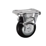 Bánh xe cố định có phanh Ukai PBDKBZ-75, tải trọng 122.4Kg, Có phanh, Vành Nylon, lốp xe Nylon