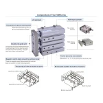 Xi lanh ba trục Airtac TCL10x10SG, hành trình 10mm, đường kính trục 10mm, có từ tính