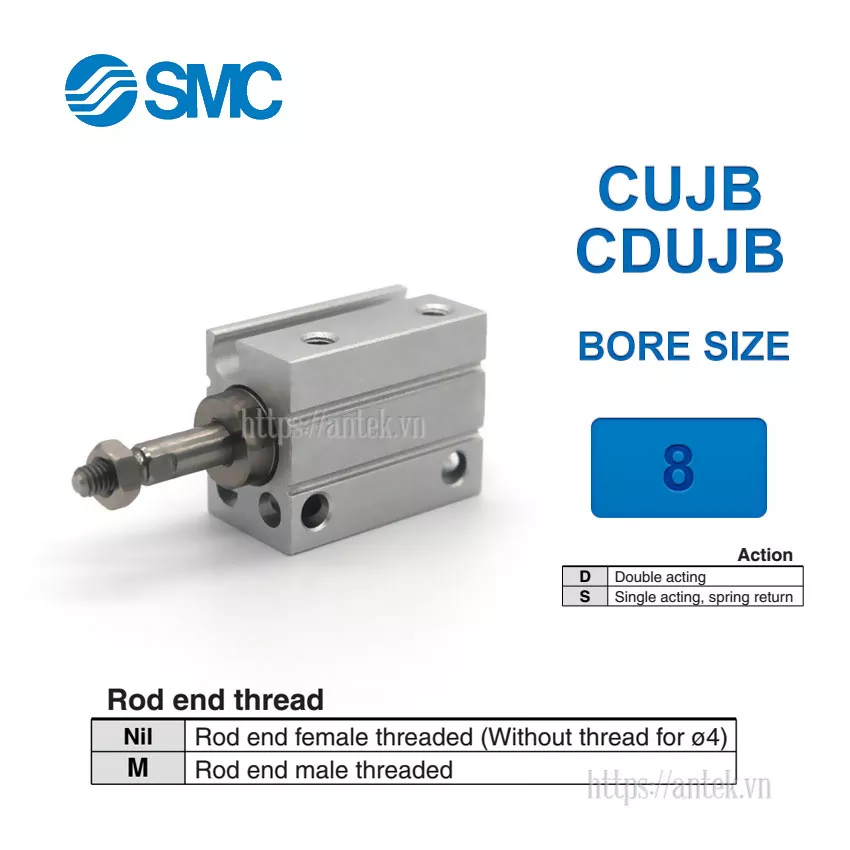 Xi lanh SMC CUJB8-25DM